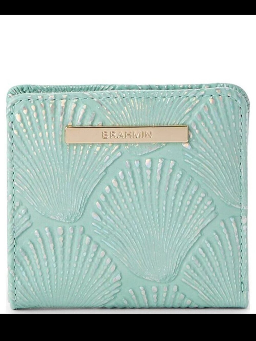 Brahmin Waterfall Seashell Rosetta Satchel & Jane Wallet Set - NWT - Picture 9 of 12